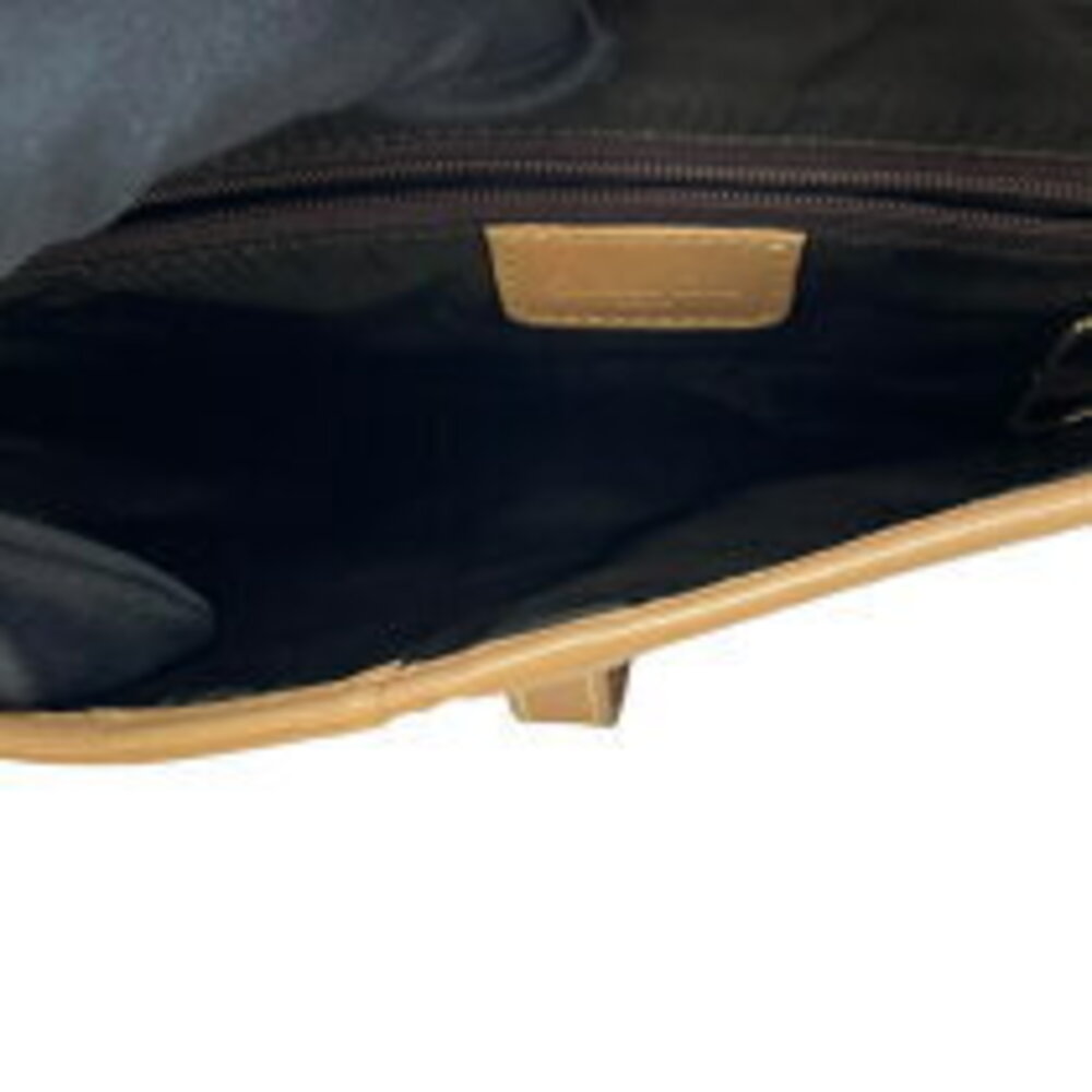 Dior Bag Brown Canvas Saddle Christian Hardware Shoulder Trotter - Picture 6 of 11